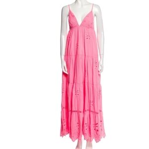 ‼️FARM RIO dress‼️ Plunge neckline PINK Size M... Used